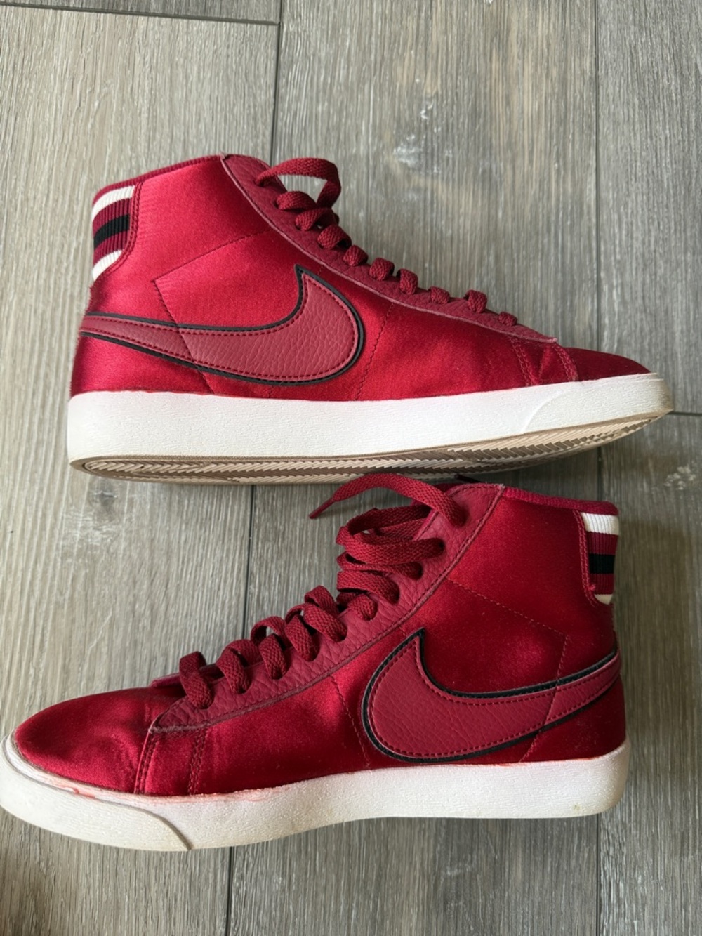 Nike Blazer Mid Premium in “Red Crush” Satin - Picture 7 of 13